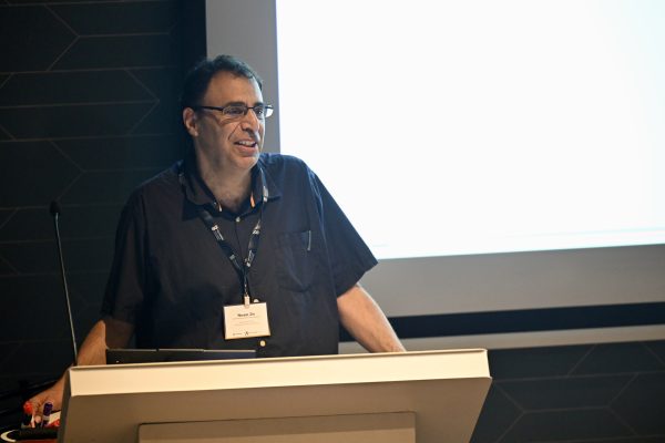 Prof. Noam Ziv at the Multi-Omics Center meeting, July 16 2025